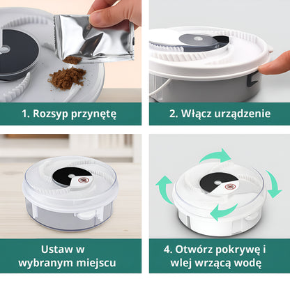Pułapka na Muchy Elektryczna Cicha Obracająca Odstraszacz Owadów