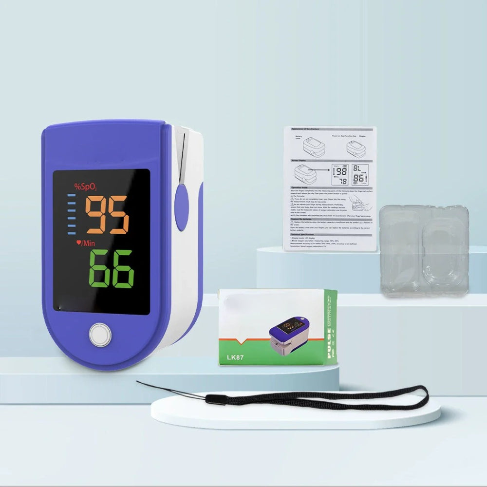 Pulsoksymetr Napalcowy Cyfrowy Ekran LED