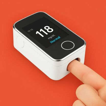 Digital Fingertip Pulse Oximeter with Touch Display