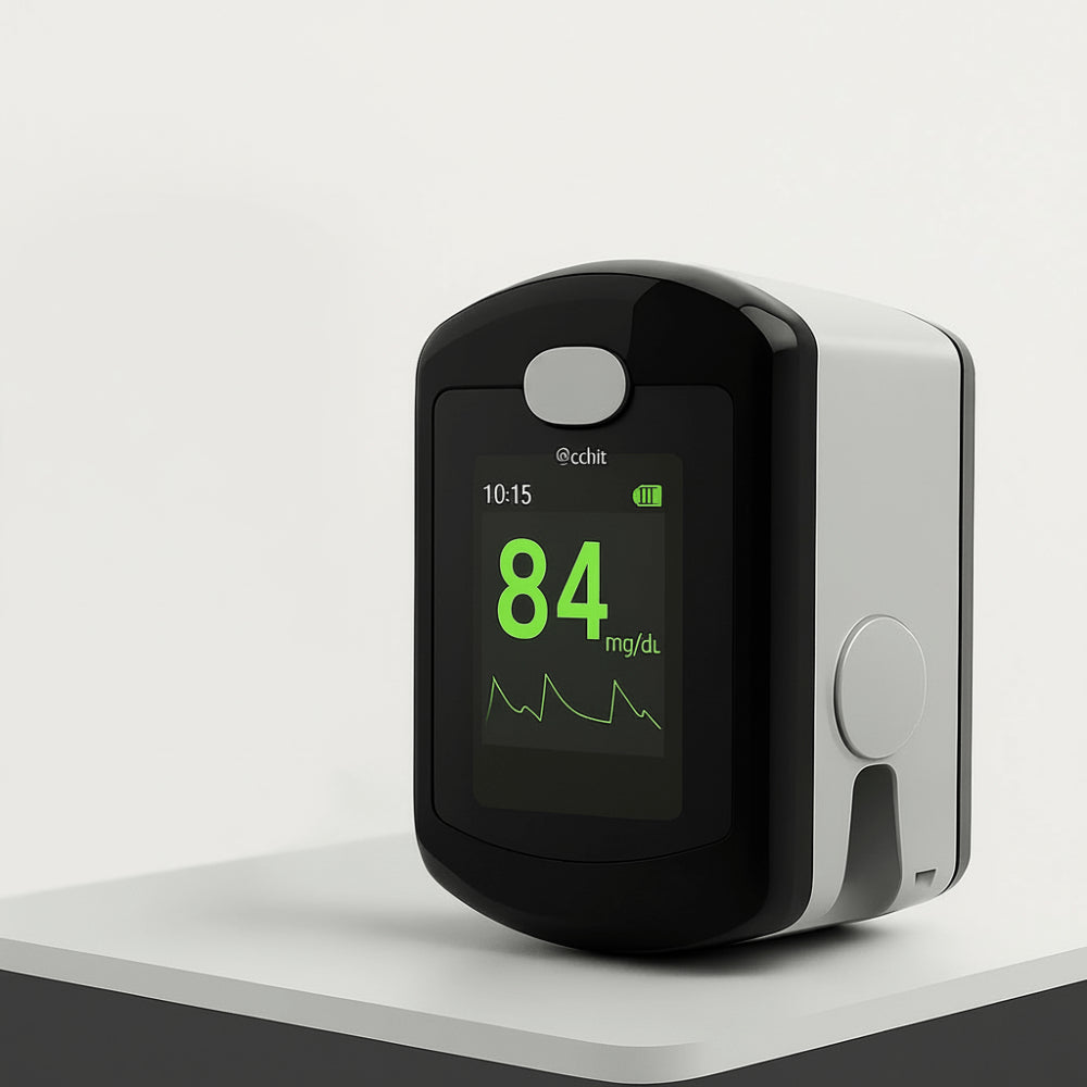 Digital Fingertip Pulse Oximeter with Touch Display