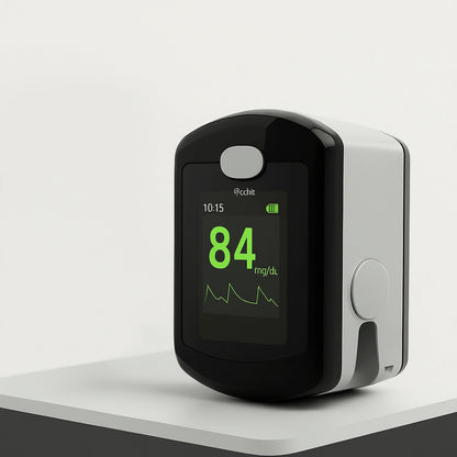 Digital Fingertip Pulse Oximeter with Touch Display