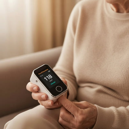 Digital Fingertip Pulse Oximeter with Touch Display