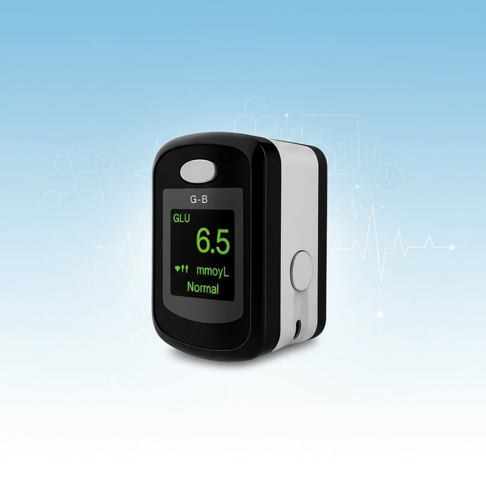 Digital Fingertip Pulse Oximeter with Touch Display