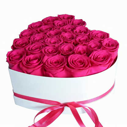Rosa Eterna Regalo Corazón Caja Decorativa