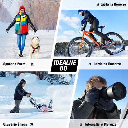 Heated Battery-Powered Ski Gloves Winter Sports