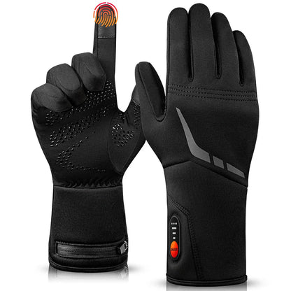 Heated Battery-Powered Ski Gloves Winter Sports