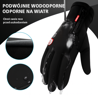 Rękawice Zimowe Podgrzewane Dotykowe Antypoślizgowe Sportowe