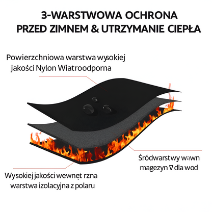 Rękawice Zimowe Podgrzewane Dotykowe Antypoślizgowe Sportowe