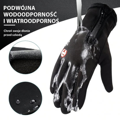Rękawiczki Zimowe Wodoodporne Termiczne Sportowe