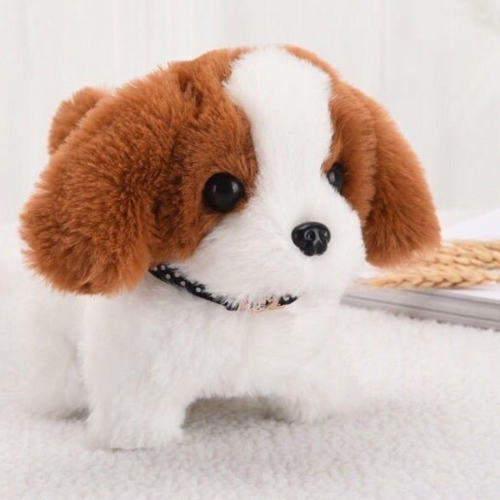 Robot-pies AI w rozmiarze plusza, który wygląda i zachowuje się jak prawdziwy pies