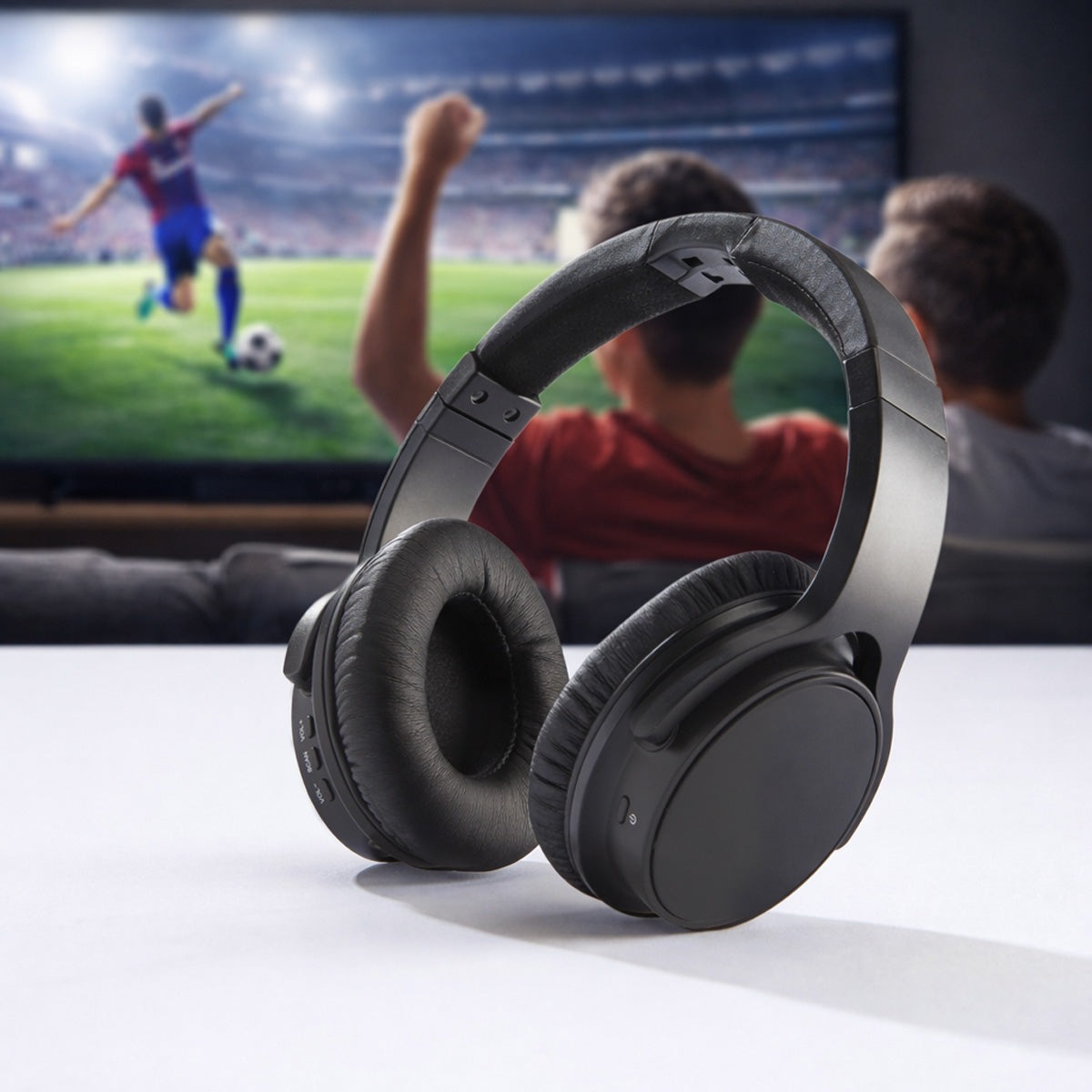 Słuchawki bezprzewodowe UHF TV Stereo Bez WiFi Bluetooth 2