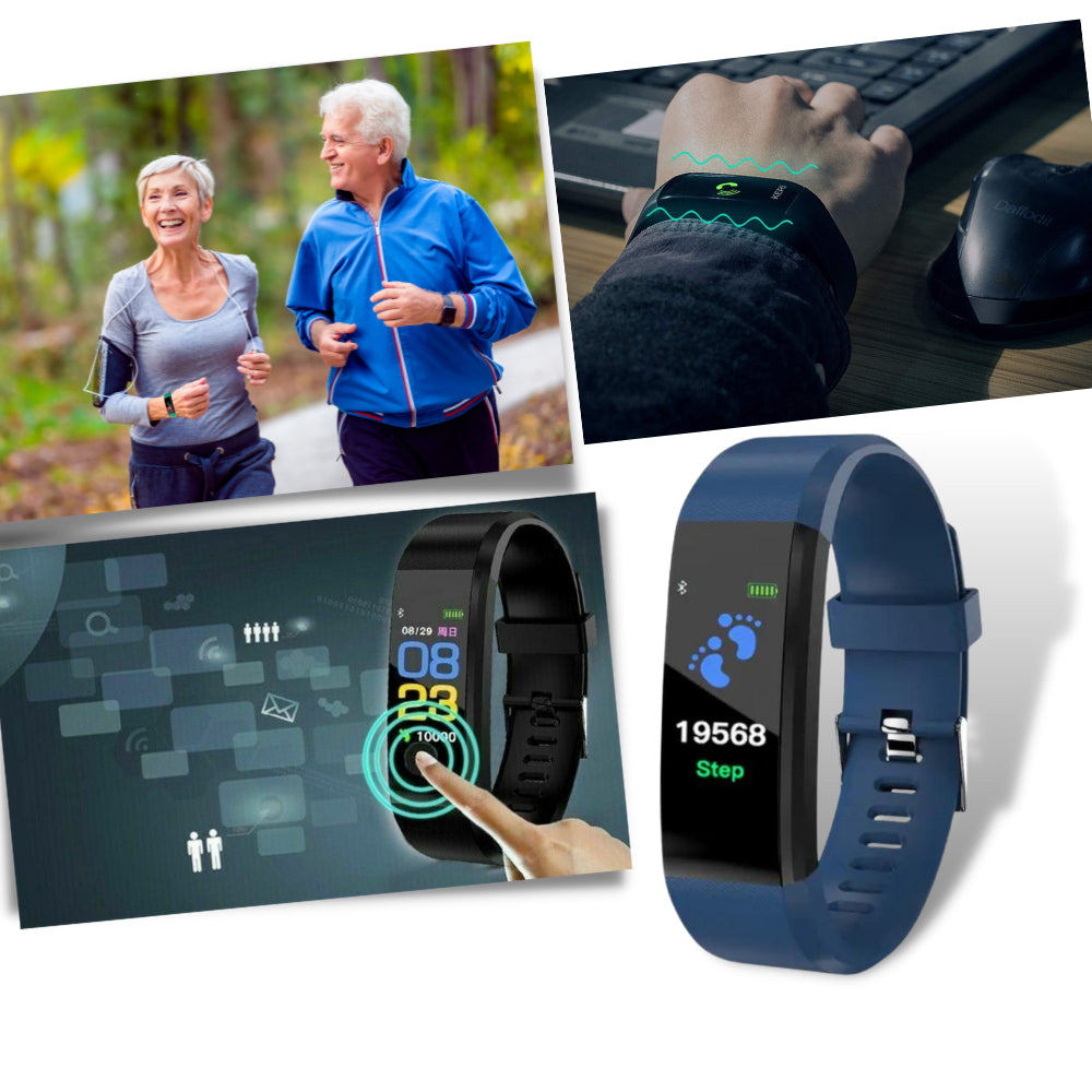 Senior Smartwatch LED Display Health Monitoring