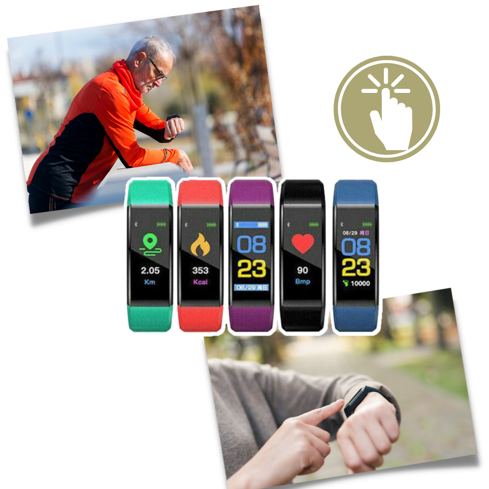 Senior Smartwatch LED Display Health Monitoring