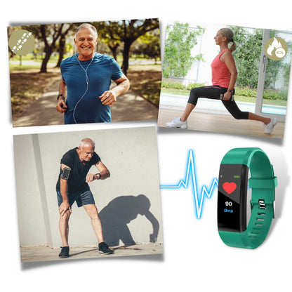 Senior Smartwatch LED Display Health Monitoring