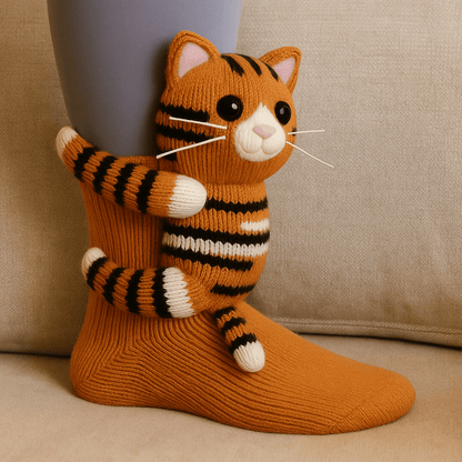 Non-Slip Home Socks Animal Floor Design