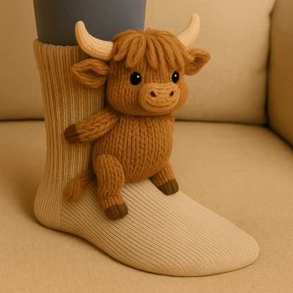 Non-Slip Home Socks Animal Floor Design