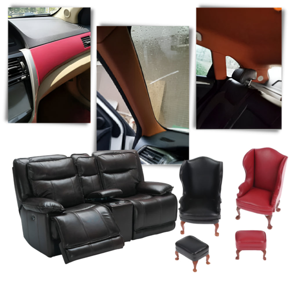 Skórzana Łatka Samoprzylepna Naprawa Mebli Tapicerki