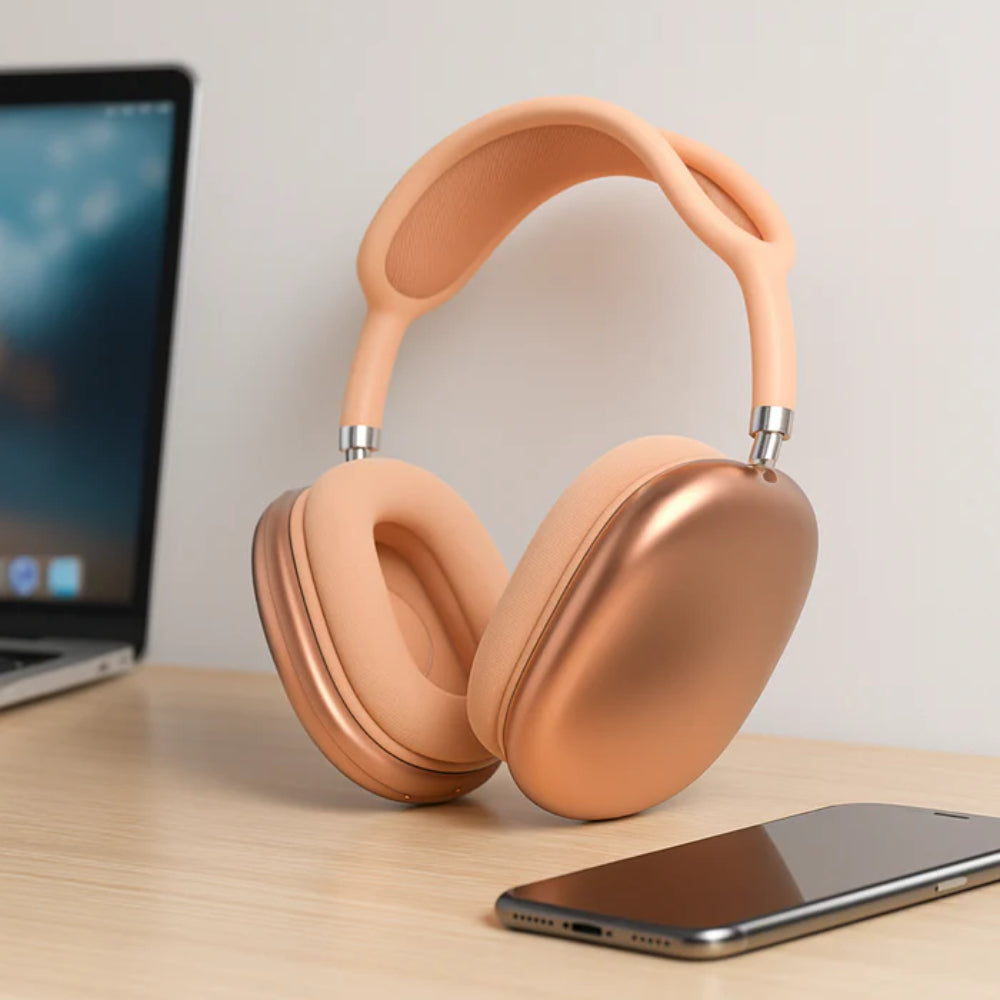 Słuchawki Bezprzewodowe Nauszne ANC Redukcja Hałasu Audio Premium