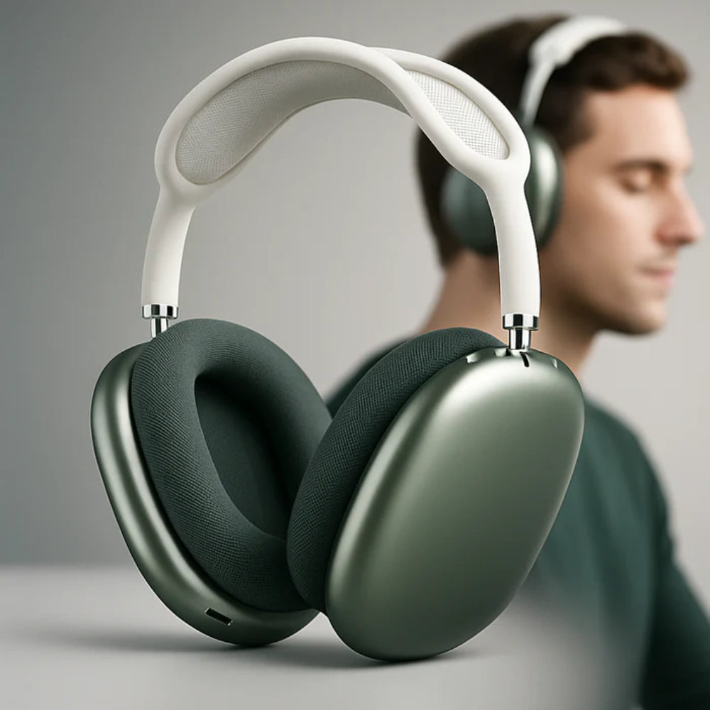 Słuchawki Bezprzewodowe Nauszne ANC Redukcja Hałasu Audio Premium