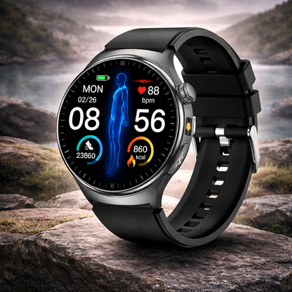 Health Smartwatch EKG Blood Pressure Oxygen Sports