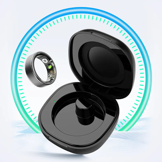Smart Ring Monitor Tętna Stalowy Wodoodporny Fitness 1