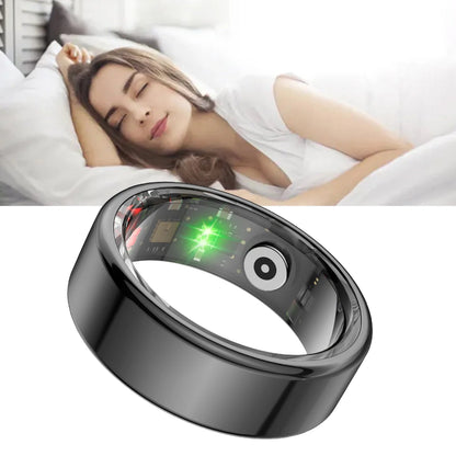 Smart Ring Monitor Tętna Stalowy Wodoodporny Fitness 2