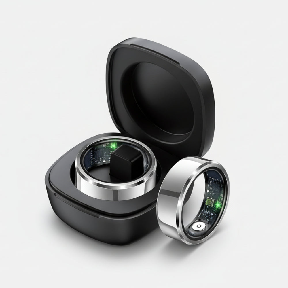 Smart Ring Monitor Tętna Stalowy Wodoodporny Fitness 5