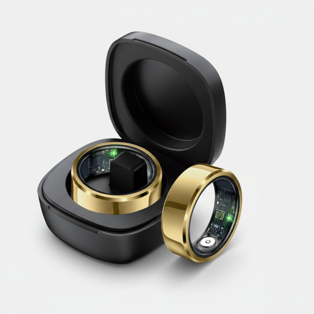 Smart Ring Monitor Tętna Stalowy Wodoodporny Fitness 9