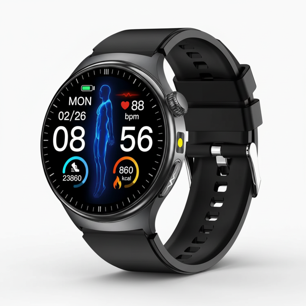 Health Smartwatch EKG Blood Pressure Oxygen Sports