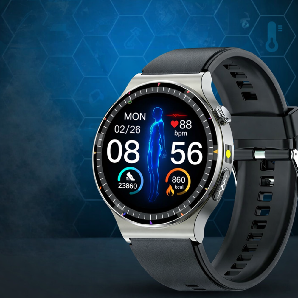Health Smartwatch EKG Blood Pressure Oxygen Sports