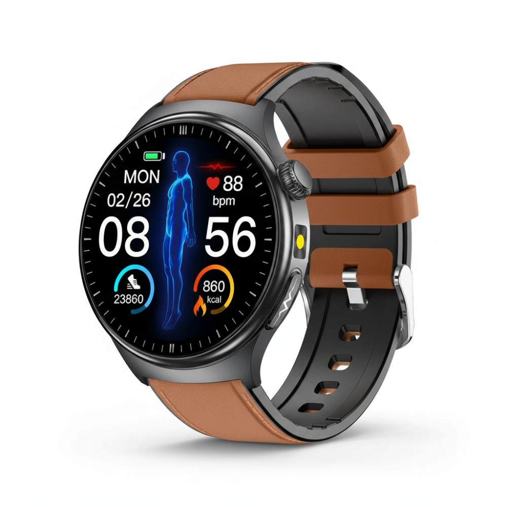 Health Smartwatch EKG Blood Pressure Oxygen Sports
