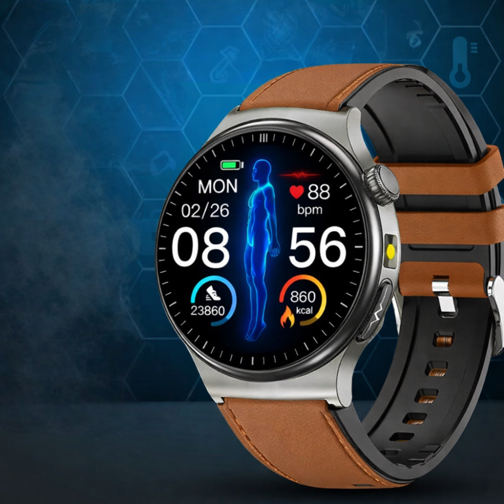 Health Smartwatch EKG Blood Pressure Oxygen Sports