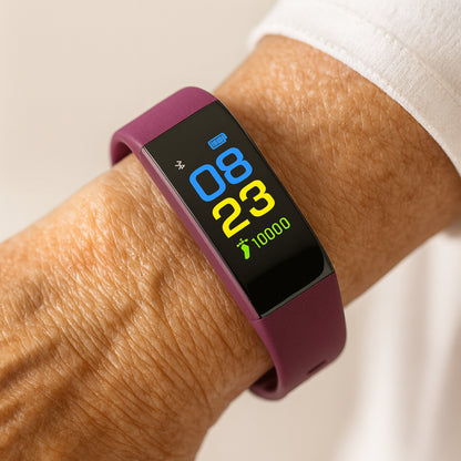 Senior Smartwatch LED Display Health Monitoring