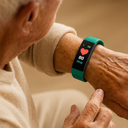 Smartwatch Senior Wyświetlacz LED Monitorowanie Zdrowia