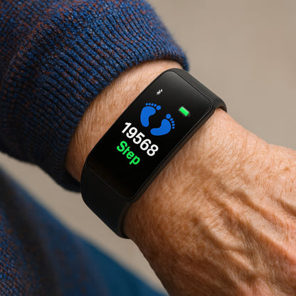 Senior Smartwatch LED Display Health Monitoring