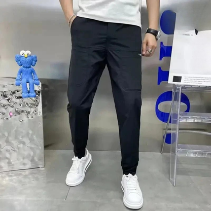 Men's Casual Elastic Cargo Multi-Pocket Pants