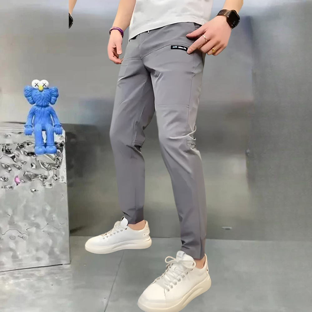 Men's Casual Elastic Cargo Multi-Pocket Pants