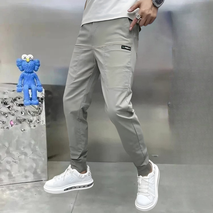 Men's Casual Elastic Cargo Multi-Pocket Pants