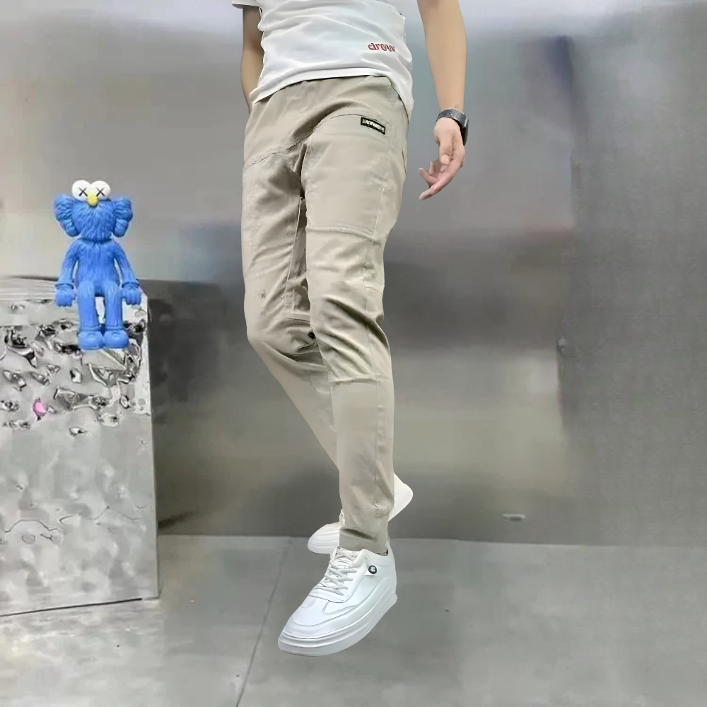 Men's Casual Elastic Cargo Multi-Pocket Pants