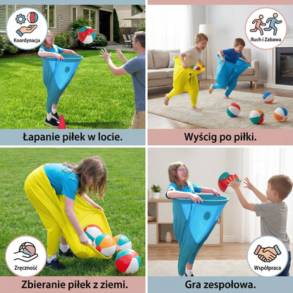 Spodnie Klauna Gra Rodzinna Łapaniem Piłek 4