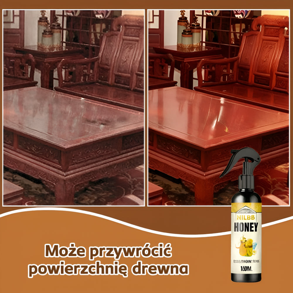 Środek do Czyszczenia Drewna Naturalny Wosk Pszczeli w Sprayu