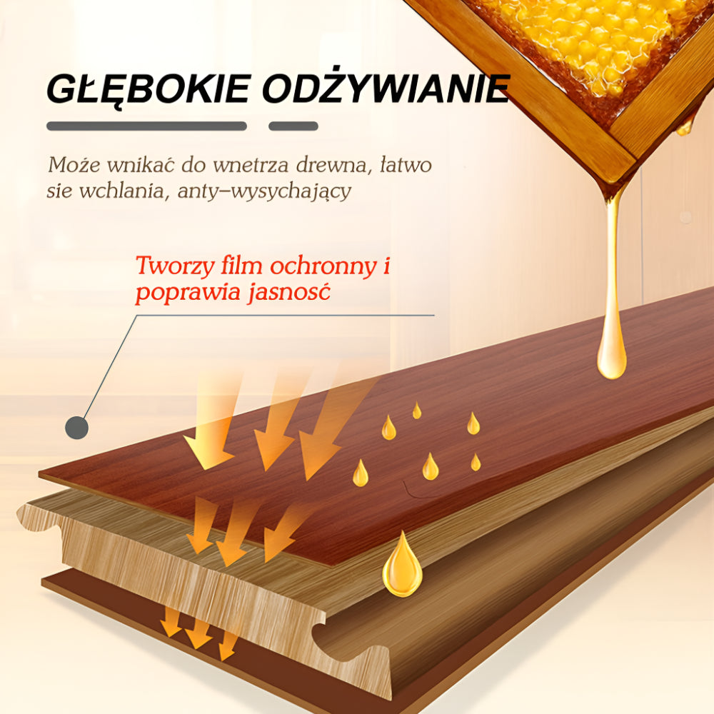 Środek do Czyszczenia Drewna Naturalny Wosk Pszczeli w Sprayu