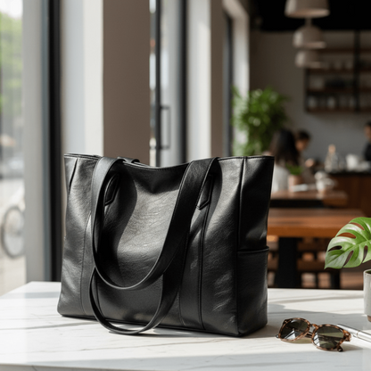 Women's Leather Shopper Bag Elegant Large Mothers Day