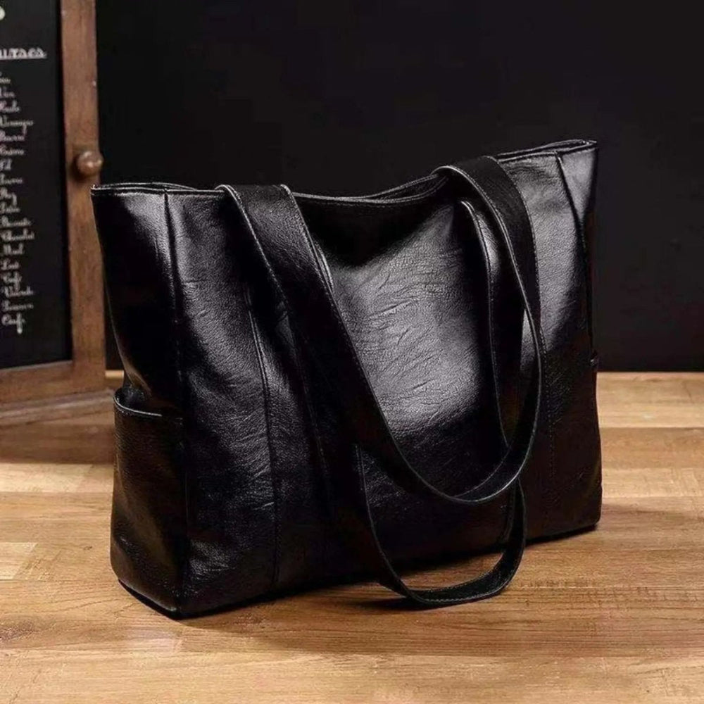 Women's Leather Shopper Bag Elegant Large Mothers Day