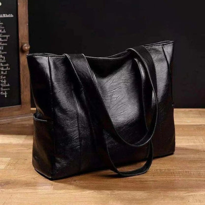 Women's Leather Shopper Bag Elegant Large Mothers Day