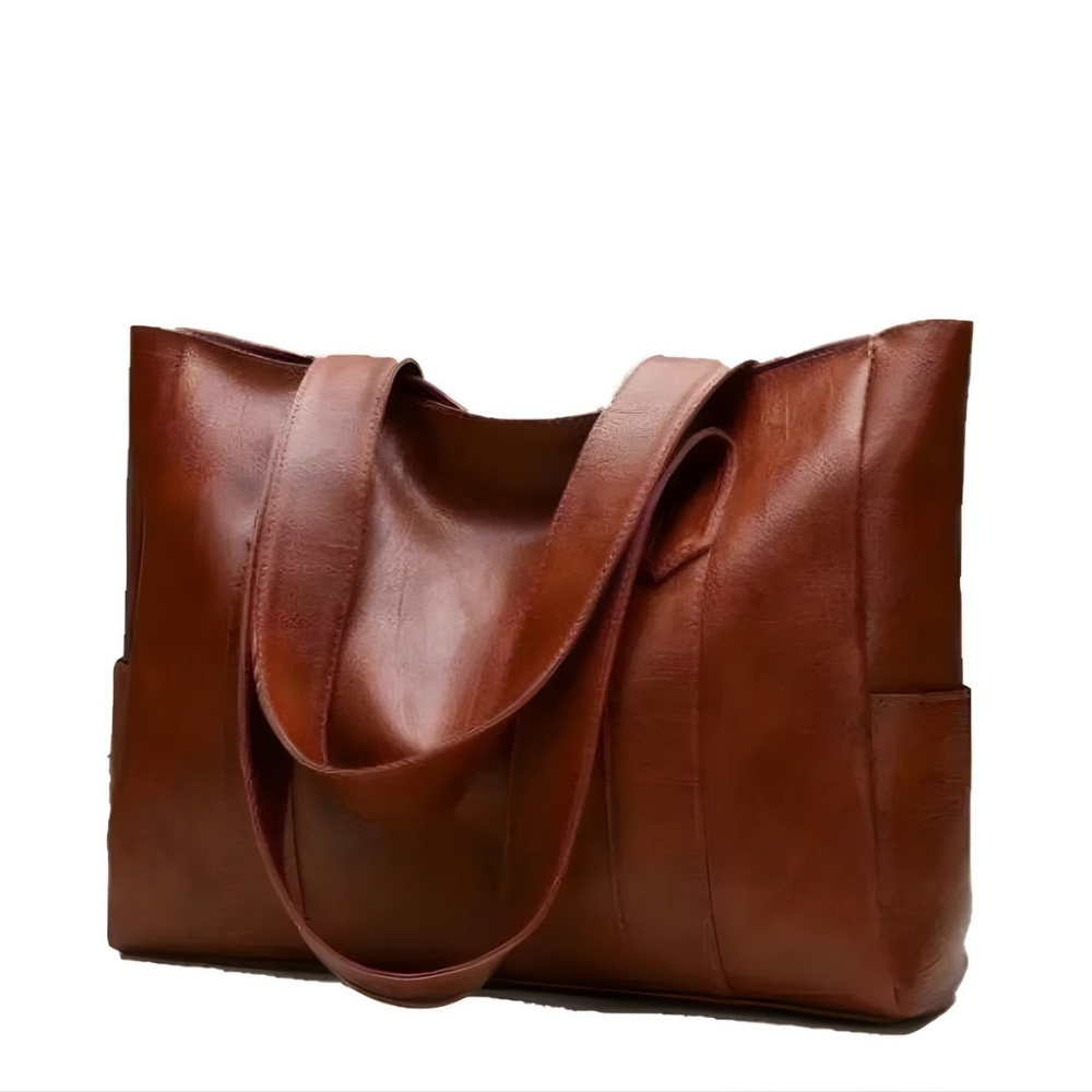 Women's Leather Shopper Bag Elegant Large Mothers Day