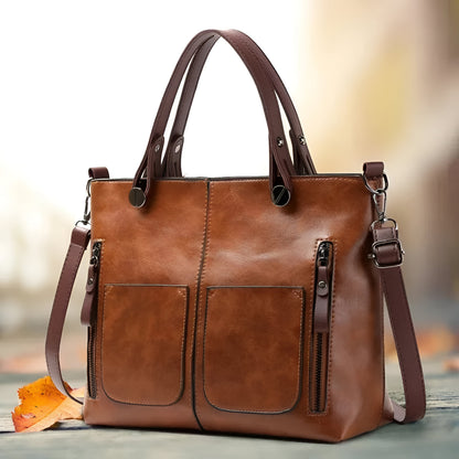 Torebka Damska Vintage Przestronna Torba Praca Podróż