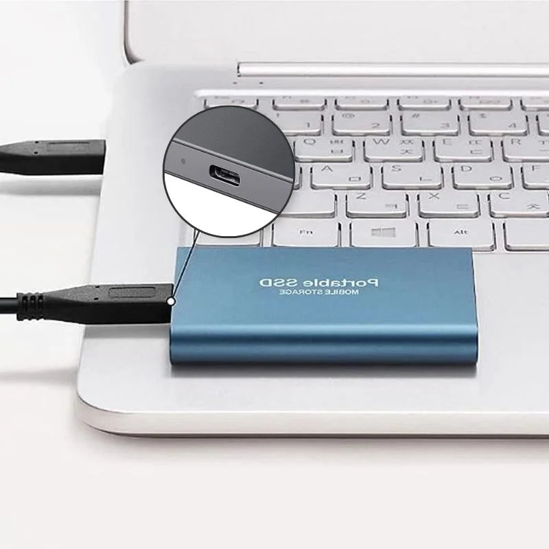 Disco Esterno a Stato Solido 512gb USB C Portatile