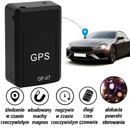 Tracker GPS Samochodowy Magnetyczny Mini w Czasie Rzeczywistym