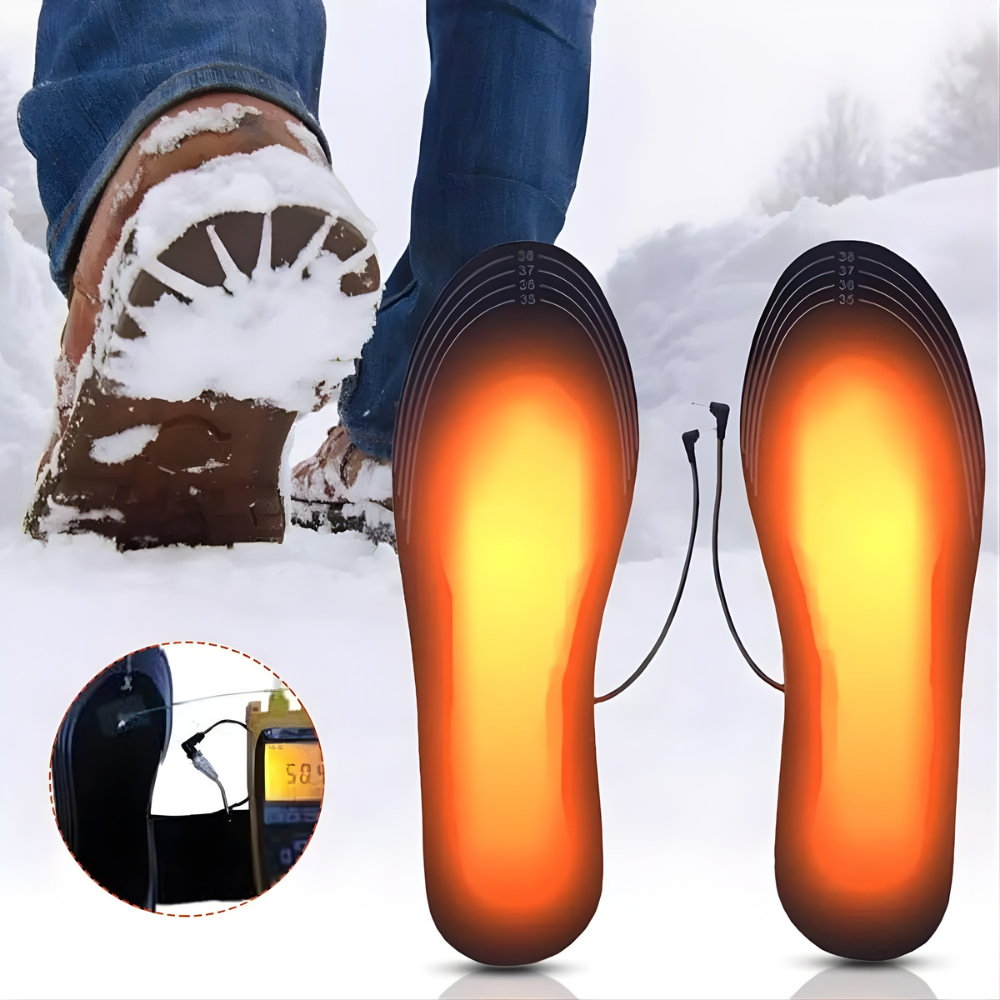 USB Heated Adjustable Winter Shoe Insoles